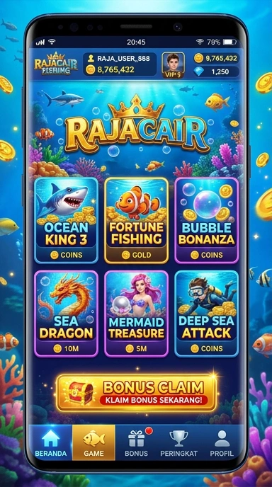 rajacair — cuplikan layar ringkas